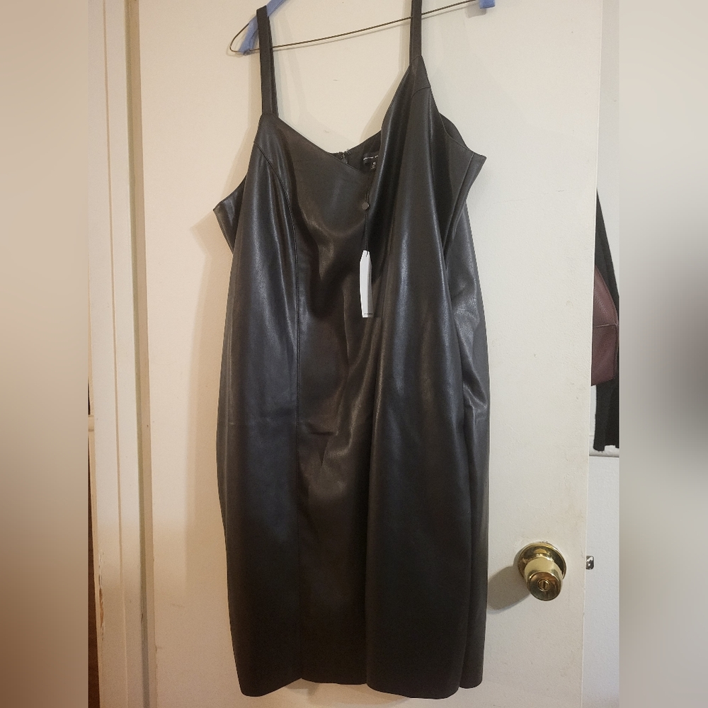NWT Universal Standard Vegan Leather Dress Size M (18/20)